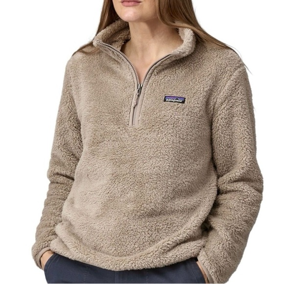 Patagonia Los Gatos Quarter Zip Fleece Pullover Beige Size Medium - Picture 2 of 4